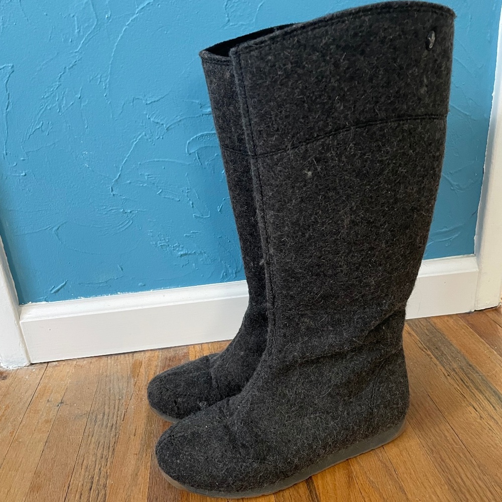 Emu Australia Hamilton Hi merino wool felt boots